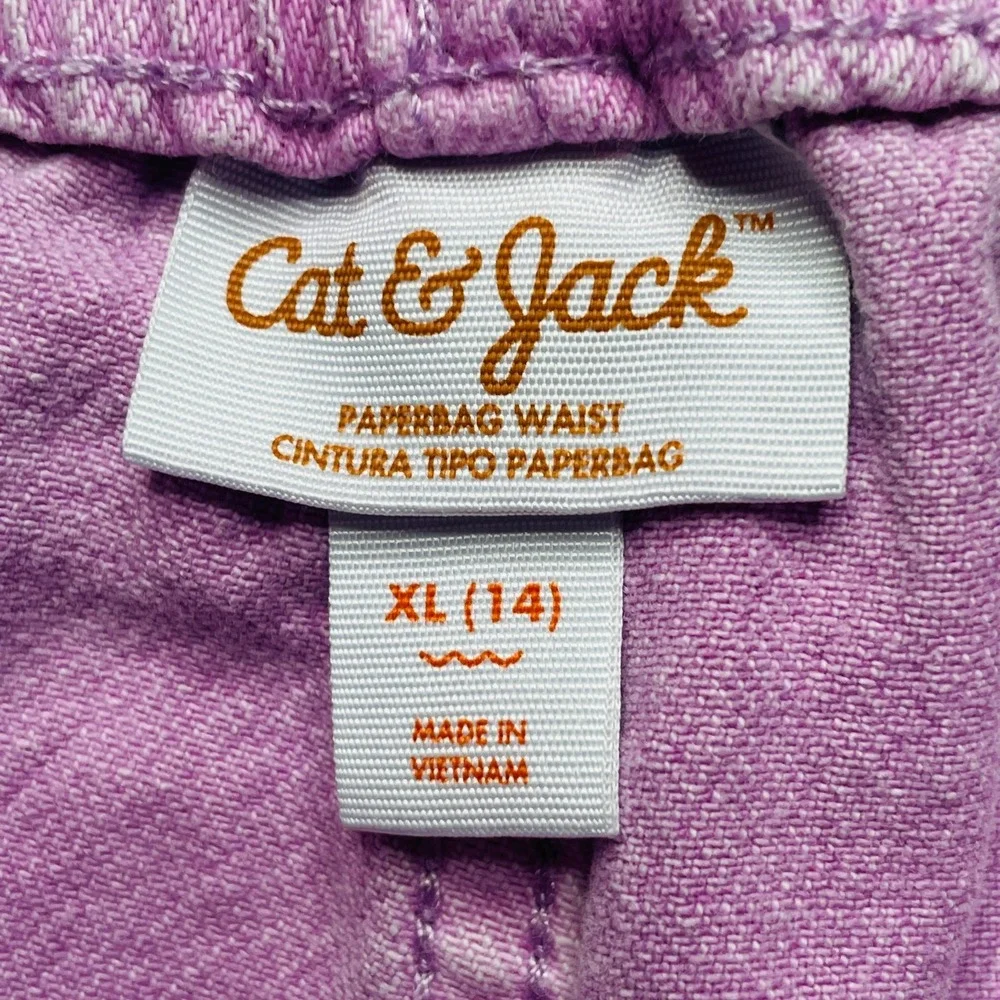 Gap & Cat & Jack Girls Shorts Lot 2 Pairs Size 14 Ombre Pink Green Summer Denim